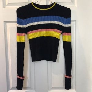 NWOT Topshop colourful long-sleeve shirt